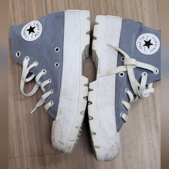CONVERSE CTAS Lugged Hi Purple Lavender/White Platform Sneakers  Women Size 6 - Picture 2 of 4
